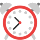 Emoticono de reloj de alarma