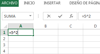 Cómo elevar al cuadrado en Excel, Word y PowerPoint