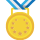 Emoticono de medalla de oro