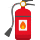 Emoticono del extintor de incendios