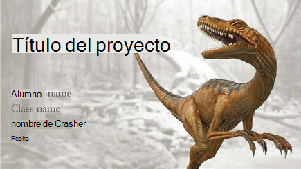 Imagen conceptual de un informe de dinosaurios 3D