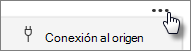 Captura de pantalla del botón Conectarse a origen.