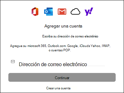 Agregar una cuenta a Outlook para Mac