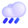 Emoji de equipos lloviendo