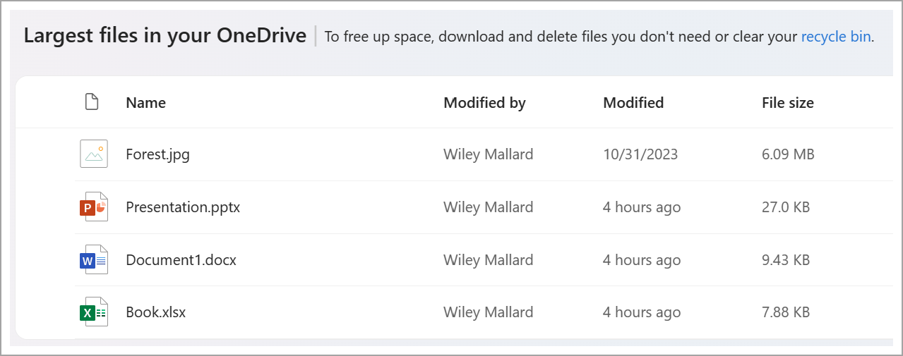 Administrar la captura de pantalla de almacenamiento de OneDrive para el trabajo o la escuela seven.png