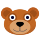 Emoticono de cara de oso