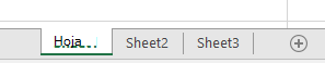Excel pestañas de hoja de cálculo que se muestran en la parte inferior del Excel hoja de cálculo