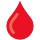 Emoticono de gota de sangre