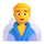 Emoji de hombre de Teams en una sala de vapor