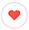 Icono de corazón rojo