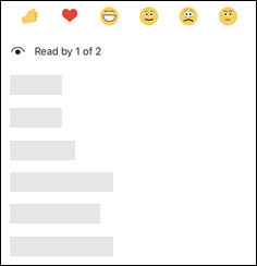 La ventana de opciones de mensaje en Teams muestra confirmaciones de lectura