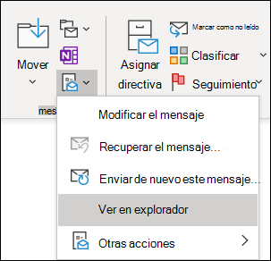 Puedes abrir un mensaje existente en Internet Explorer.