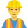 Emoticono de trabajador de la construcción