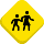 Niños cruzando emoticonos