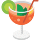 Emoticono de bebida tropical