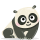 Emoticono de panda