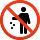 Emoticono de prohibido tirar basura