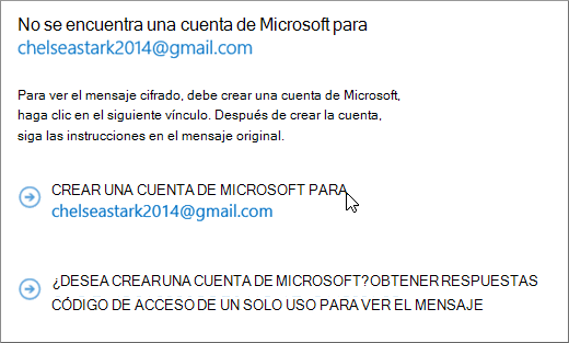Crear una cuenta de Microsoft