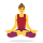 Emoticono de yoga