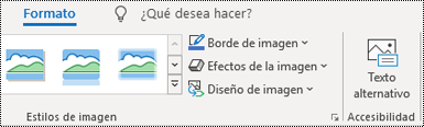 Botón Texto alternativo en la cinta de opciones de Outlook en Windows.