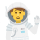 Emoticono de hombre astronauta