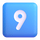 Emoji de tecla de número nueve de Teams