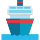 Emoticono de barco de pasajeros