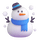 Emoji de muñeco de nieve de Teams