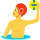 Emoticono de hombre jugando al waterpolo