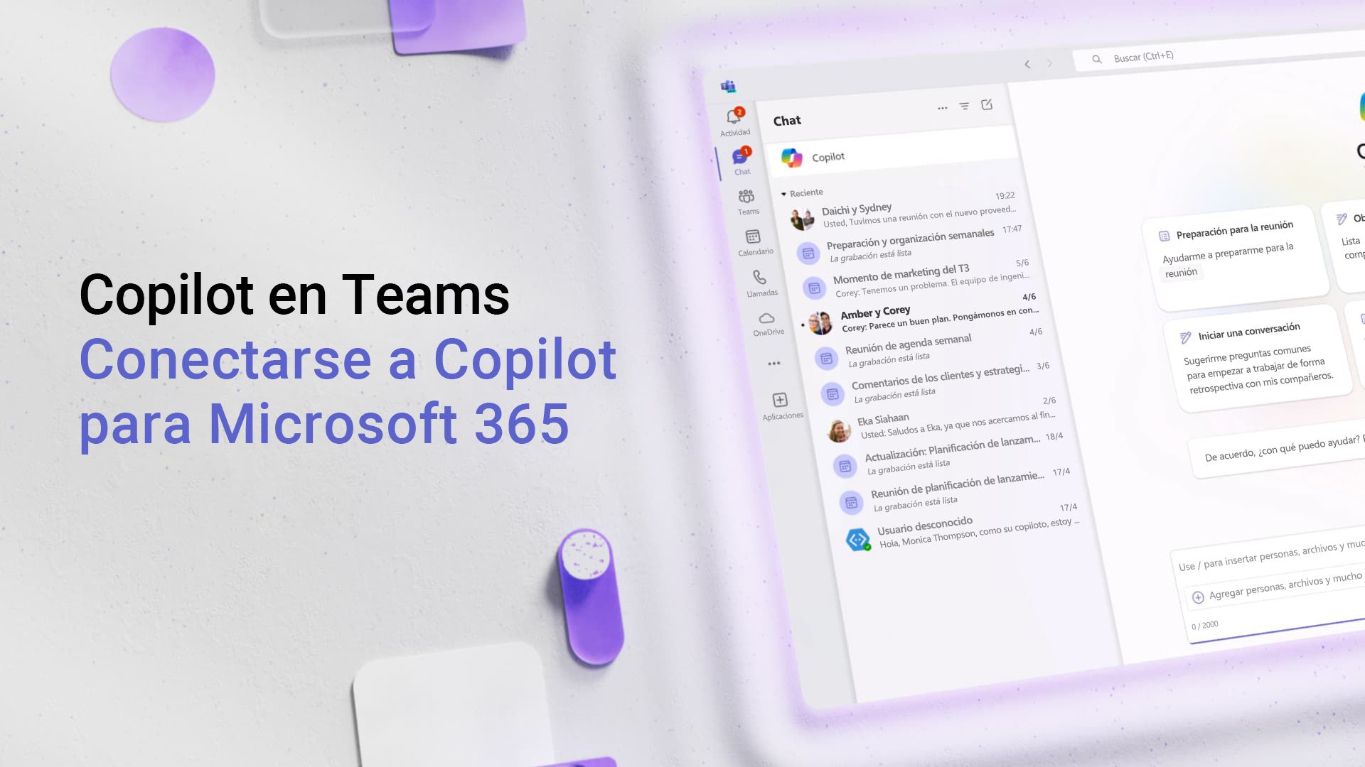 Vídeo: Conectarse con Copilot para Microsoft 365