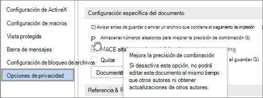 Configuración para almacenar números aleatorios