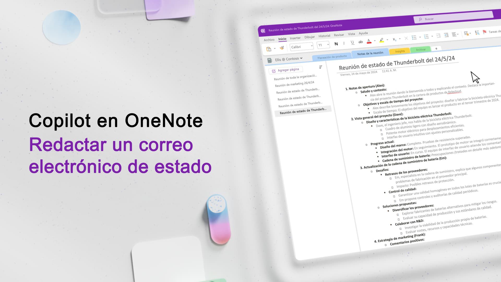 Vídeo: Borrador y correo electrónico con Copilot en OneNote