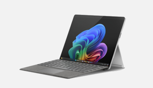 Surface Pro (11.ª edición), un equipo Copilot+ PCen platinum.