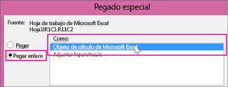 Seleccionar Microsoft Excel