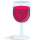 Emoticono de vino tinto