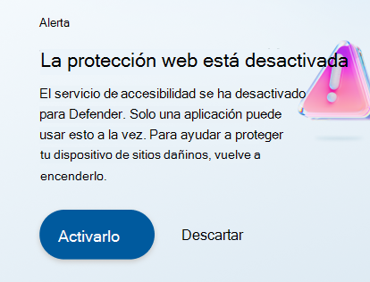 Protección web desactivada