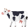 Emoticono de vaca