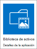 Icono biblioteca de activos
