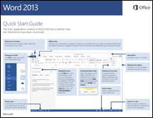 Guía de inicio rápido de Word 2013