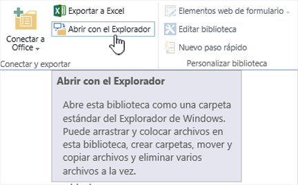 SharePoint 2016 abierto con el explorador en IE11