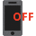 Emoticono de teléfono móvil desactivado