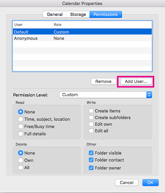 Compartir el calendario en Outlook para Mac - Soporte técnico de Microsoft