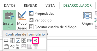 Agregar una casilla o un botón de opción (controles de formulario) -  Soporte técnico de Microsoft