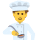 Emoticono de chef hombre