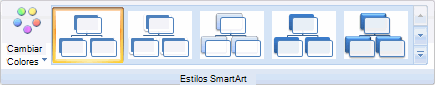 Barra de herramientas SmartArt - jerarquía