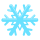 Emoticono de copo de nieve