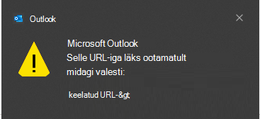 Outlookis läks ootamatult midagi valesti