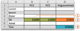 Example Solver evaluation