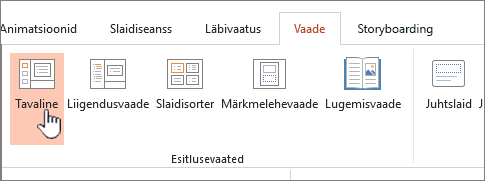 Kuva lint, kus on esile tõstetud normaalvaade