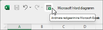 Nupp Redigeeri andmeid rakenduses Microsoft Excel